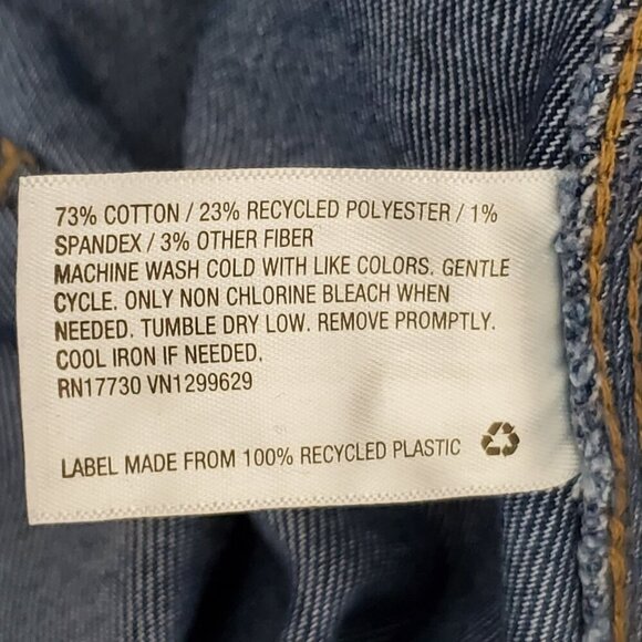 Knox Rose Womens XL/38 Straight Leg High Rise Stretch Denim Jeans Relaxed Fit - Picture 10 of 10